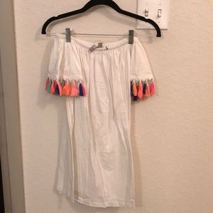 ASOS petite - White Pom dress